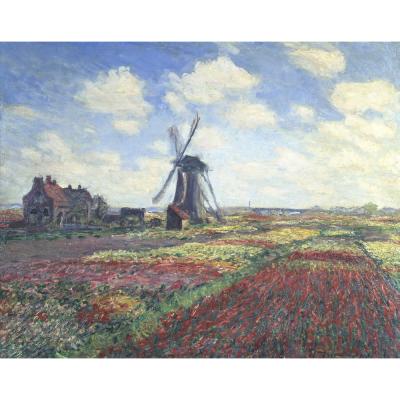 Claude Monet – A Field of Tulips in Holland, 1886